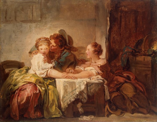 Captured kiss by Alexander Dmitrievich Litovchenko